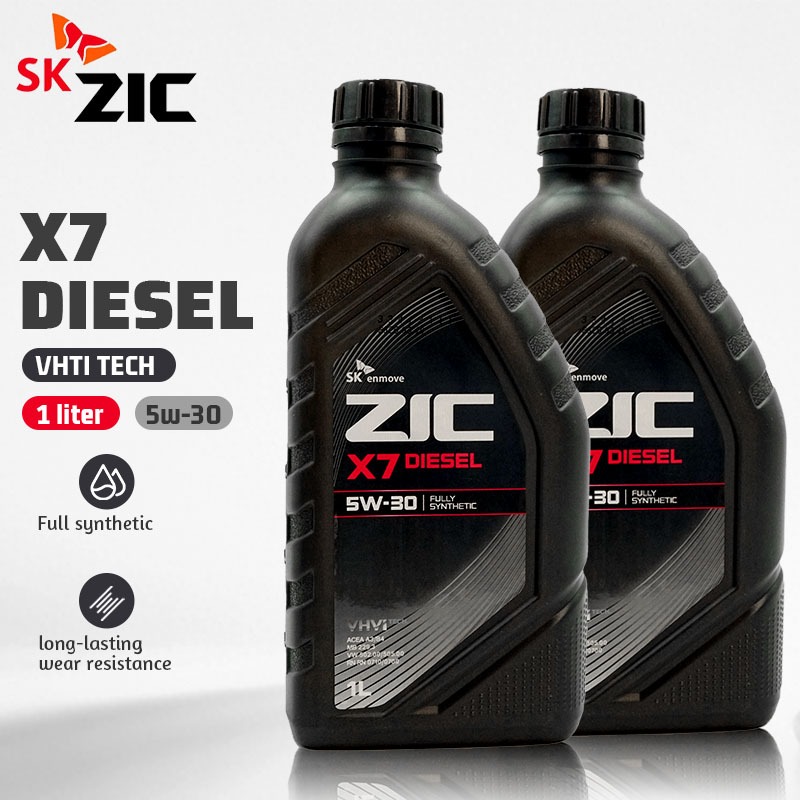 SK ZIC X7 5W30 น้ำมันเครื่องยนต์เบนซินสังเคราะห์แท้ 100% SAE 5W30 ขนาด 1 ลิตร