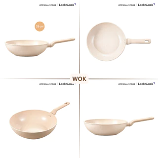 LocknLock กระทะเคลือบเซรามิกลายหินอ่อน รุ่น Marble Ceramic IH Cookware
