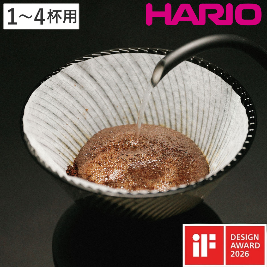 【Made in Japan】HARIO V60 NEO Dripper 02 for 1-4 Cups (Black) / ดริปเปอร์กาแฟฮาริโอะ รุ่น NEO ไซส์ 02 สีดำ แท้ 100%