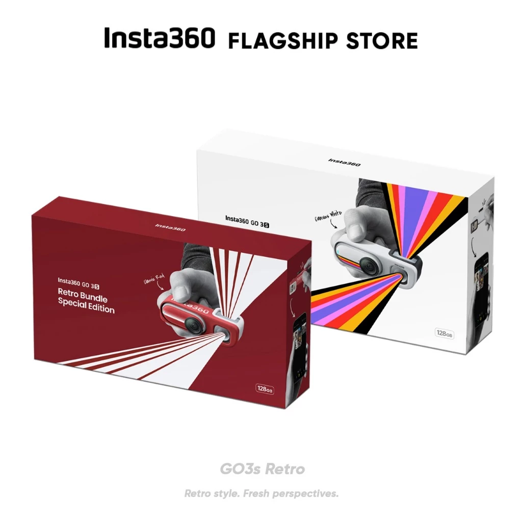 Insta360 GO3S Retro style กล้องแอคชั่น รองรับ วิดีโอ 4K เหมาะถ่ายมุม FOV Tiny Action Pocket Camera thumbnail 5