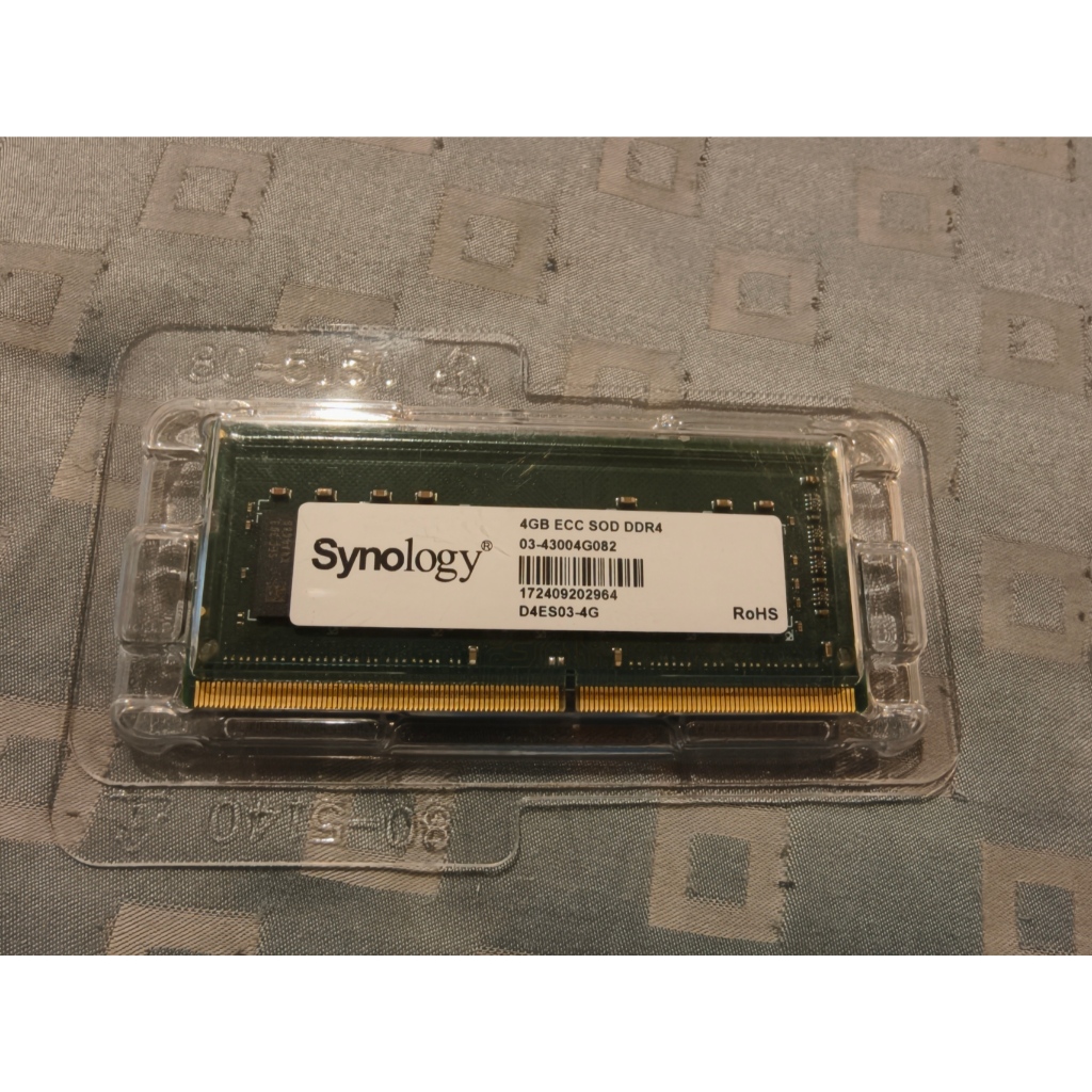 Synology DDR4 ECC SODIMM 2666MHz D4ES01-4G