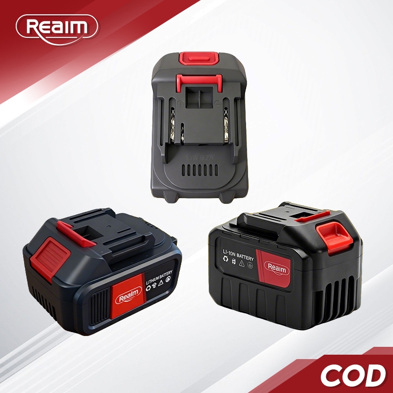 REAIM แบตเตอรี่ลิเธียม สำหรับ เครื่องฉีดน้ำไร้ บล็อกไฟฟ้า Li-ion Makita battery 20000mah แบตสว่านไร้สาย สว่านแบต
