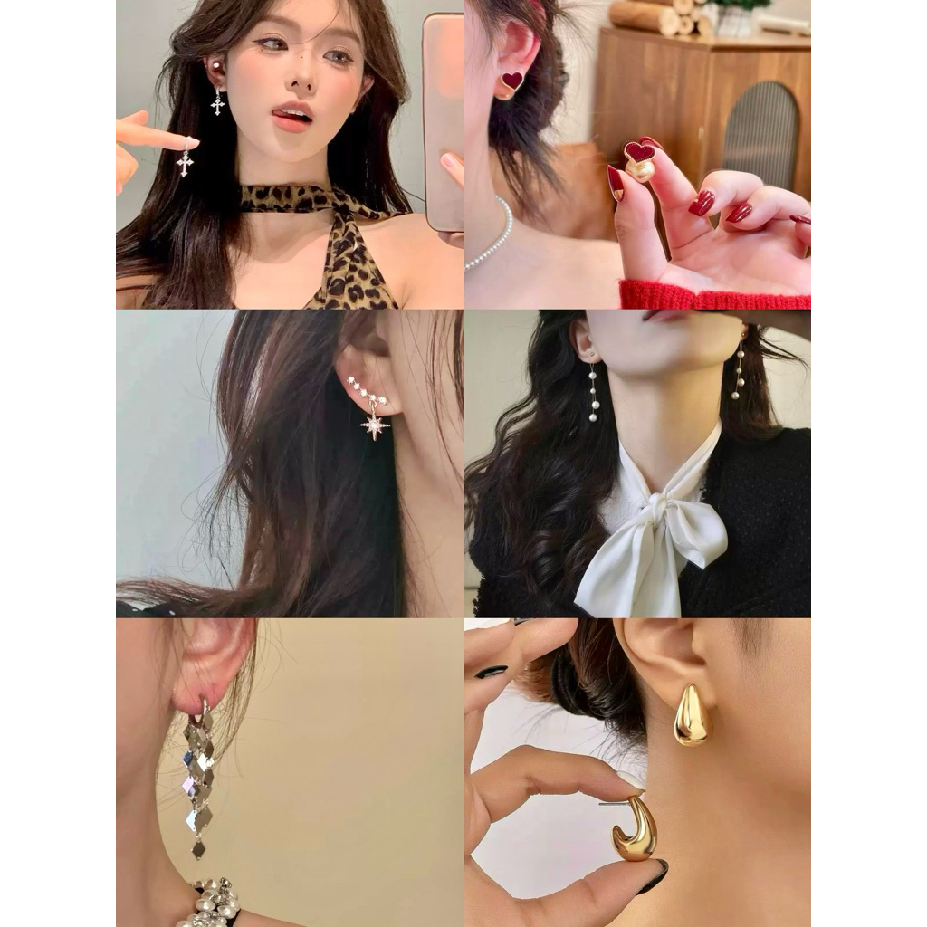 (พร้อมส่ง✨) ต่างหูแฟชั่น มีหลายแบบ