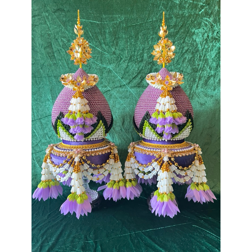 พานพุ่มเฉลิมพระเกียรติ  พานพุ่มสักการะบูชา พานพุ่มโต๊ะหมู่บูชา พานไหว้ครู (งานเสมือนจริง )(ราคาสินค้าต่อ1พาน)