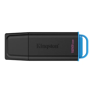 128 GB FLASH DRIVE (แฟลชไดร์ฟ) KINGSTON DATATRAVELER EXODIA - USB 3.2 GEN 1 USB-A BLACK-BLUE DTXG2/128GB