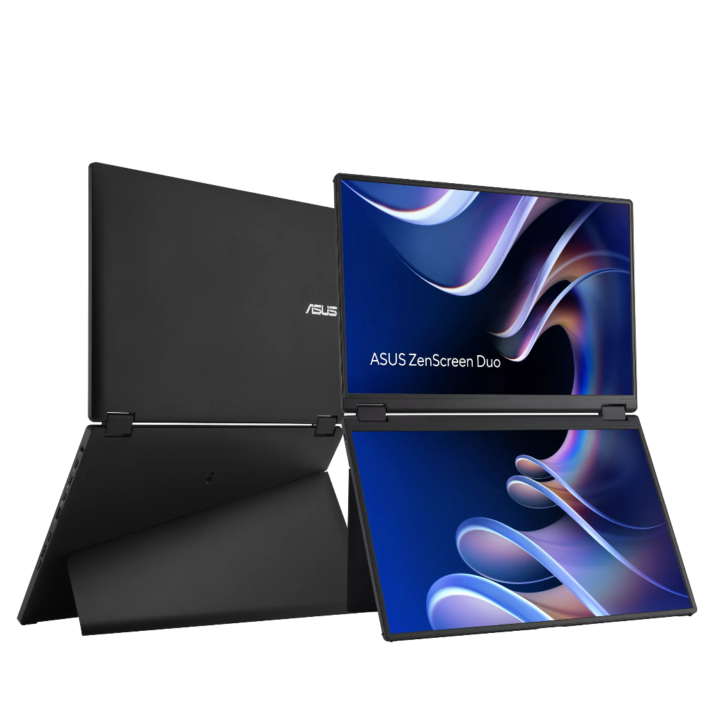ASUS ZenScreen Duo MB14FCD 360° Foldable Portable Monitors - Dual 14-inch, 16:10, 1920x1200 FHD, IPS Panel