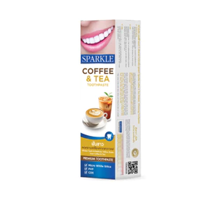 [แพ็ค 6] SPARKLE ยาสีฟัน สำหรับ คนชอบดื่มชา กาแฟ 90 กรัม สูตร COFFEE & TEA TOOTHPASTE (10SK00038X6)