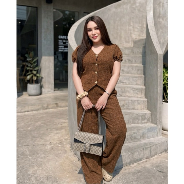 Maharani - Maharani Luxe Lady set ชุดSetขายาว -38-46“- #S114