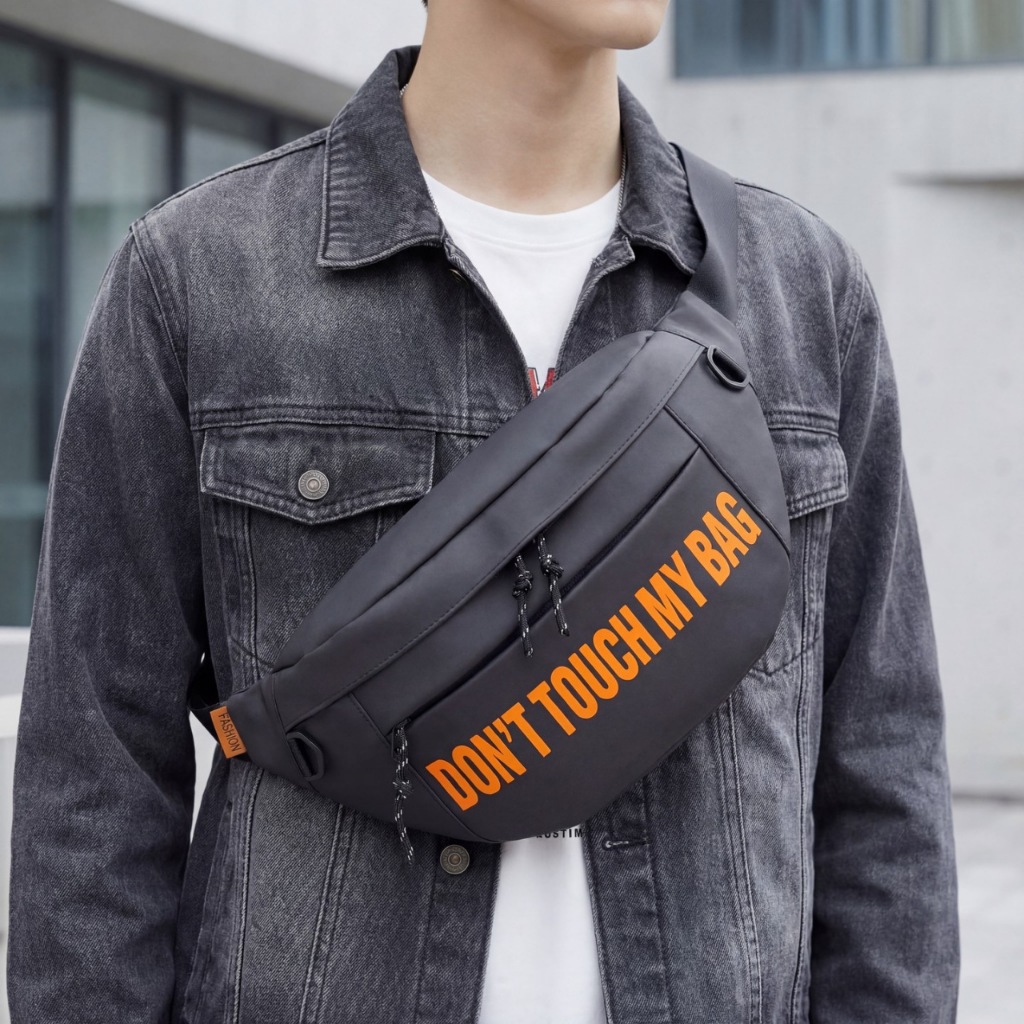 กระเป๋าคาดหน้าอกผู้ชายกันน้ำ น้ำหนักเบา ใส่ใจดีไซน์