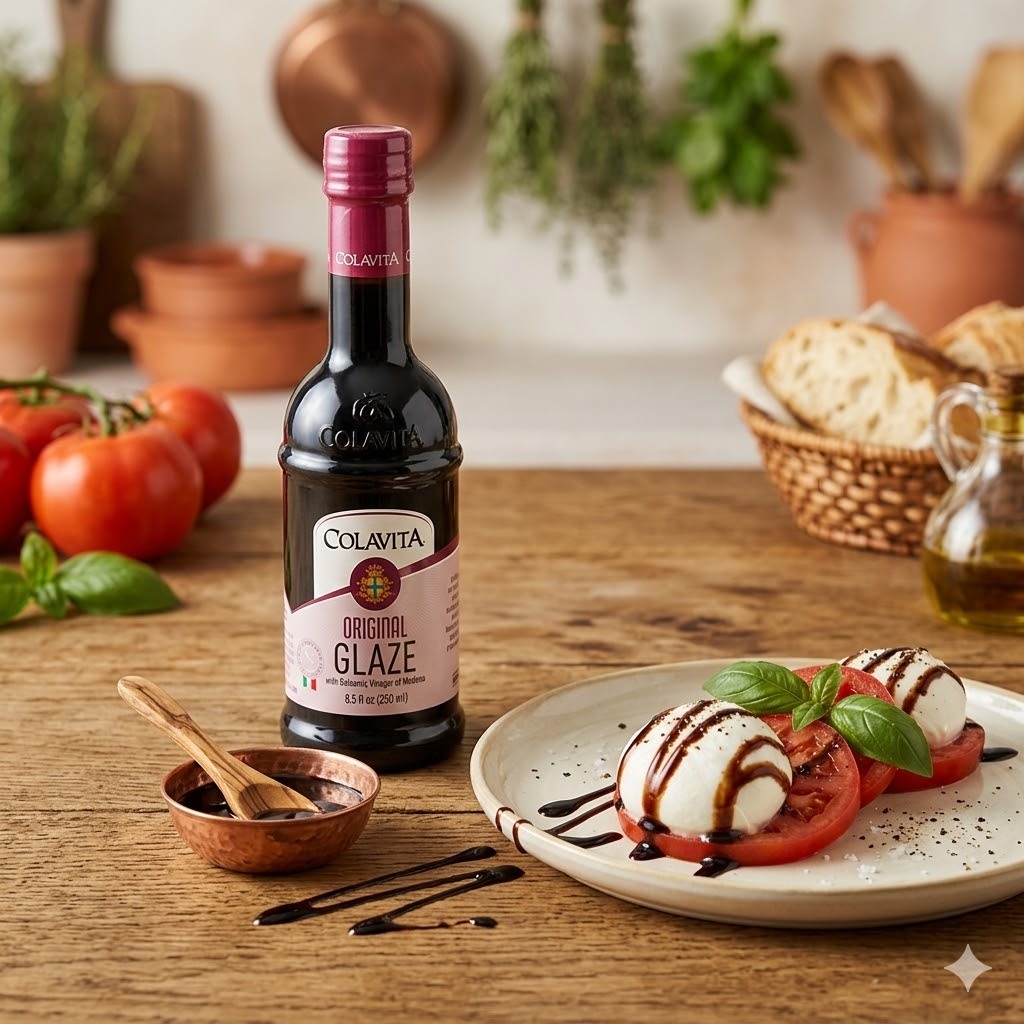 บัลซัมมิค เกลซ Balsamic Glaze 250ml - Colavita น้ำส้มสายชูหมักจากองุ่น 250ml.