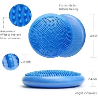เบาะฝึกการทรงตัวแบบลม (Balance Disc) พร้อมที่สูบลม BalancePad Massage Disk แบบปุ่มหนาม ส่งด่วน