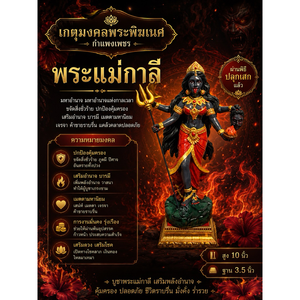 🌺พระแม่กาลี แม่กาลี 🙏🏻🕉️🔱🌺
