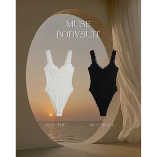 ‼️ส่งไวมีส่งด่วน‼️[SUACLOTHE] บอดี้สูทแต่งลูกไม้ MUSE BODYSUIT บอดี้สูทสุดแซ่บ พร้อมส่งจากไทย
