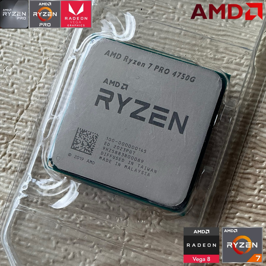 CPU 🔴 Ryzen 7 PRO 4750G (8C/16T) 4.4ghz มีแต่ตัวซีพียู ไม่มีกล่อง ไม่มีซิ้งค์ลม Socket AM4🔴