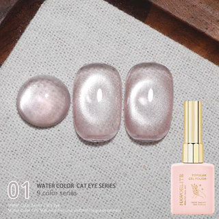 Nawoelite สีลูกแก้ว 9 สี สีทาเล็บเจล เจลทาเล็บสีน้ำ 9 สี เนื้อใสเงางามเหมือนน้ำ มีประกายเพชรเม็ดเล็กในตัว สวยใสสะอาดตา