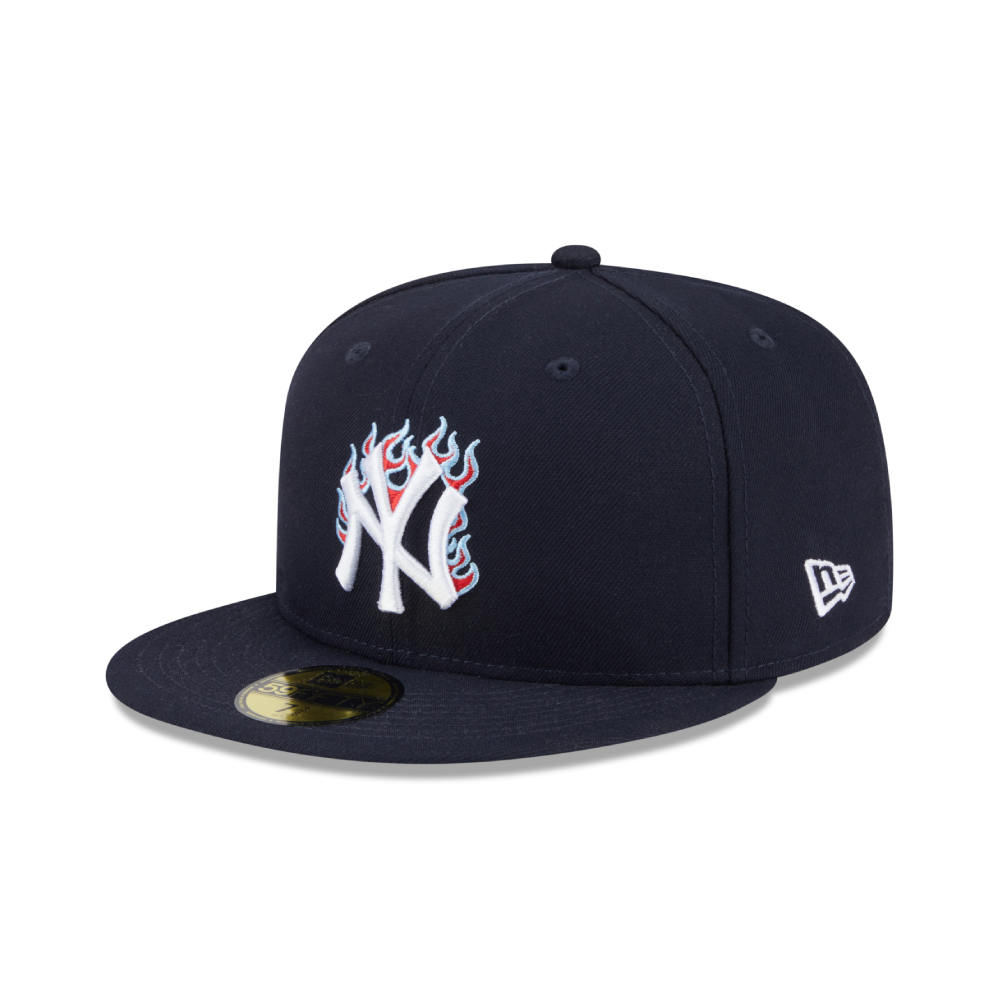 หมวกแก๊ป New Era รุ่น 59Fifty Pack - Fire New York Yankees Cooperstown Navy 59Fifty Cap
