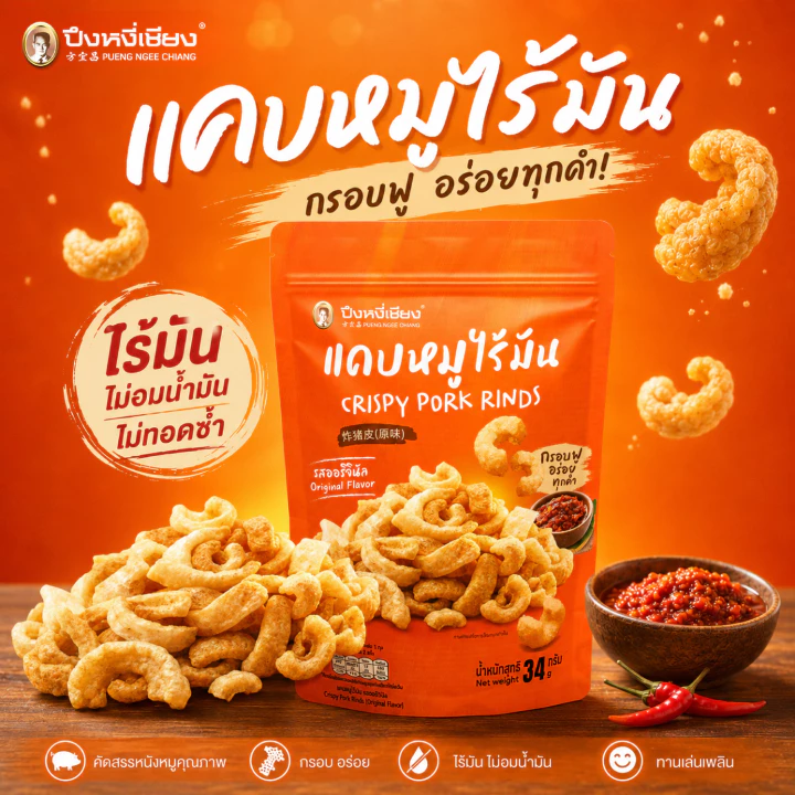 แคบหมูไร้มัน 34g ปึงหงี่เชียง