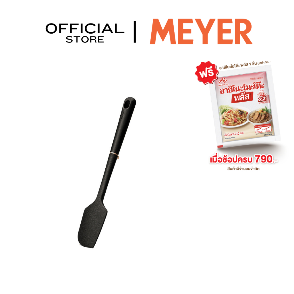 MEYER Accent Tools Black ไม้พายซิลิโคน Spatula (48388-C)