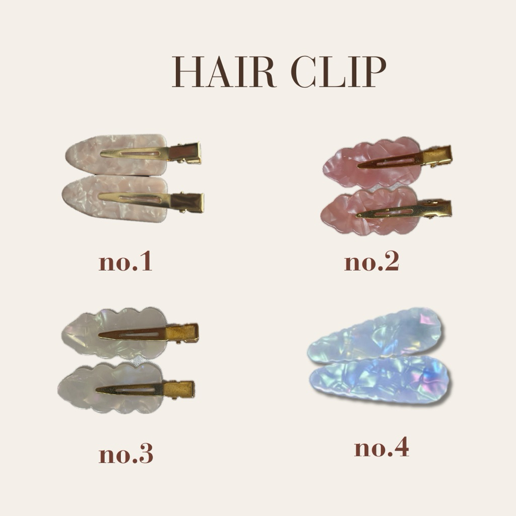 🎀พร้อมส่งภายใน1วัน🎀 กิ๊บติดผมรุ่น cutie (1คู่) สลักชื่อฟรี