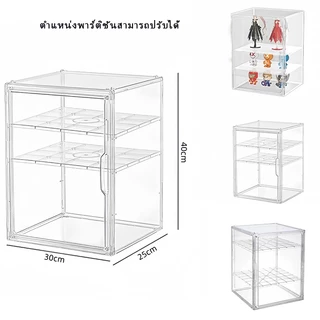 คุ้มค่า กล่องโชว์อะคริลิคใส หนาแข็ง โต๊ะบ้าน เก็บตุ๊กตา หมวกกันน็อค กระเป๋าโมเดล กันฝุ่น ความจุใหญ่