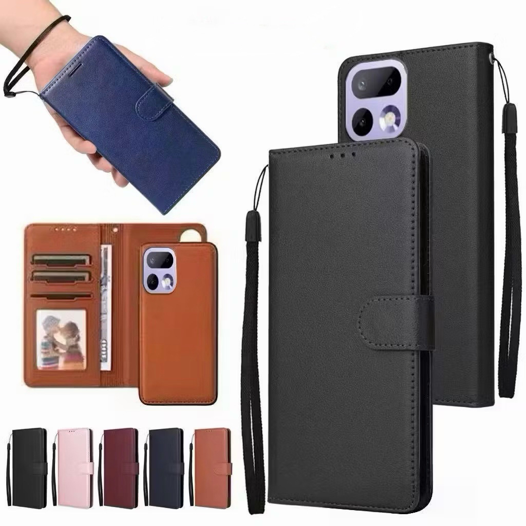 เคสกระเป๋า ฝาพับหนัง กระดุม สำหรับ Oppo Realme16 Pro เคสกระเป๋าเปิดปิด