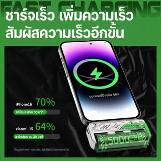 【แบตเตอรี่แบบเปลี่ยนได้】SUNESY พาวเวอร์แบงค์ 20000mAh 66W พกพา ของแท้ power bank ดิจิตอล สองแบตเตอรี่