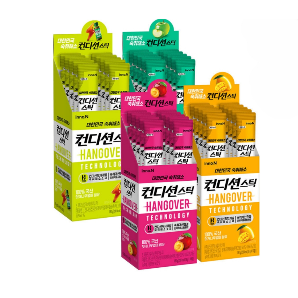 [พร้อมส่ง] innoN Condition Stick เจลลี่แก้แฮงค์ เมาค้าง Hangover ของแท้จากเกาหลี มี4รสชาติ