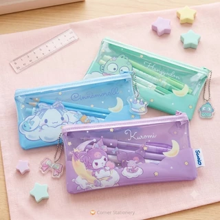 กระเป๋าดินสอ Sanrio ลิขสิทธิ์แท้ melody kitty kuromi hangyodon ขนาด 10x20 ซม.รุ่น 0015 เนื้อ PVC