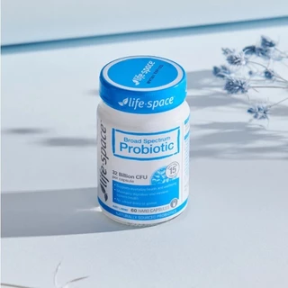 Life Space Broad Spectrum Probiotic 60 Capsules โปรไบโอติก 15 สายพันธุ์ 32 พันล้านตัว