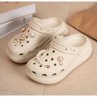 Classic Crush Clog รองเท้าใส่สบายทั้งชายหญิง มีสีขาวครีม ดีไซน์โมเดิร์น ใส่ประจำวันได้เลย พร้อมส่ง