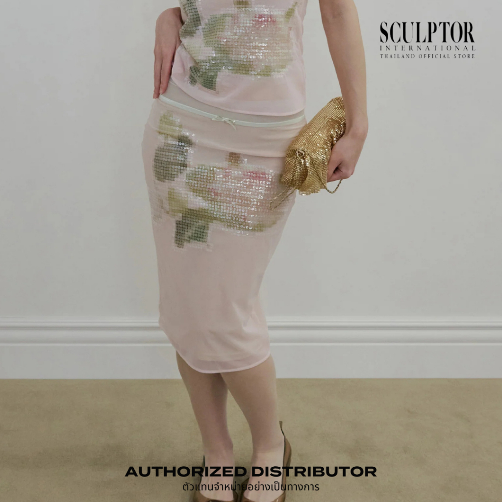 SCULPTOR® กระโปรง Censored Lotus Midi Skirt