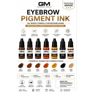 GM สีสักคิ้วลายเส้น/Microblading/เชื้อน้ำมัน#มีของแถม