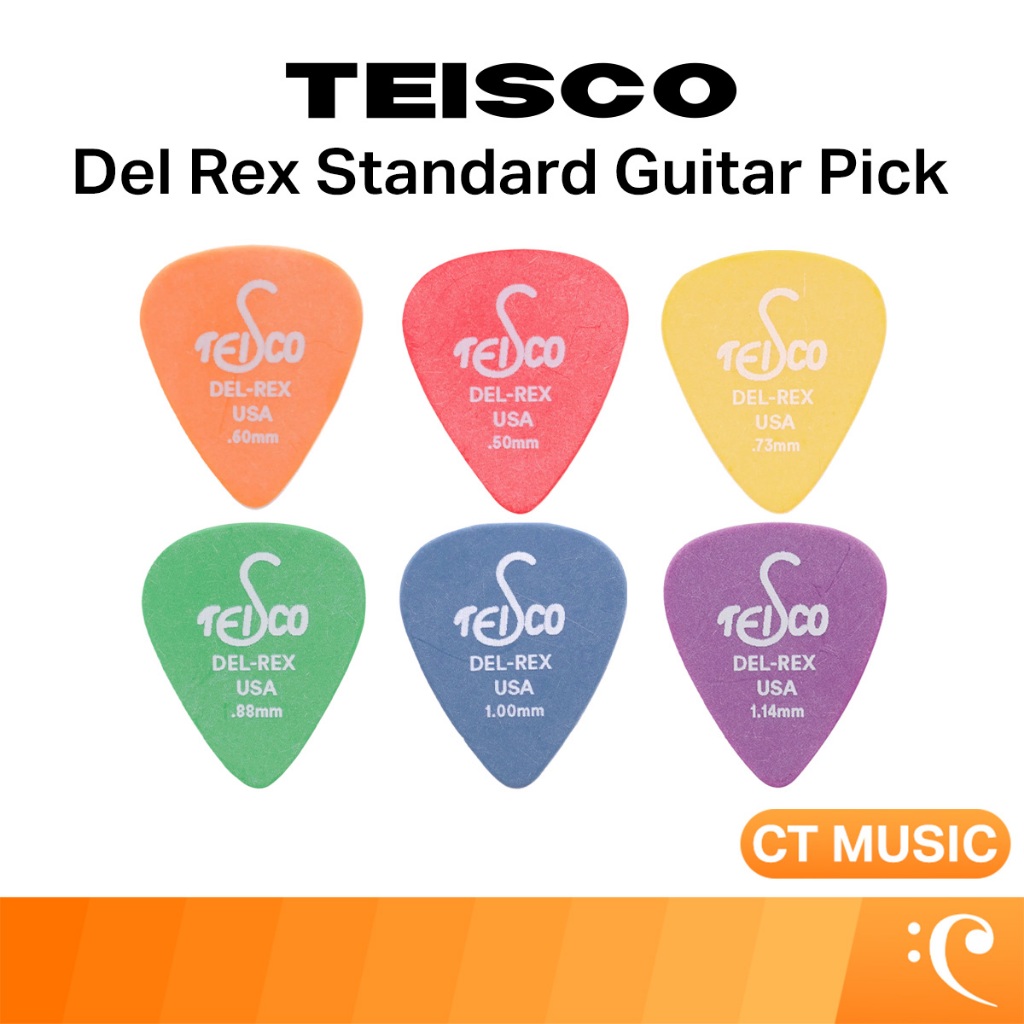 Teisco Del Rex Standard Pack 6 Guitar Pick ปิ๊กกีตาร์