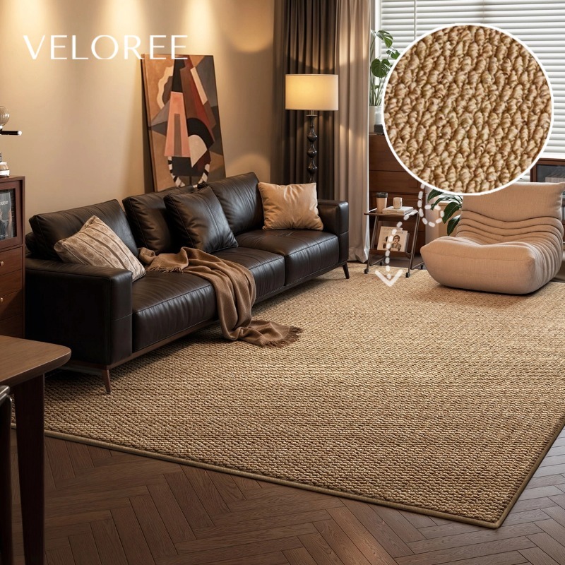 VELOREE พรม ขนาดใหญ่ พรมปูพื้นห้องรับแขก พรหมปูพื้นห้องนั่งเล่น พรมรองเก้าอี้ พรมปูพื้นห้องนอน ของตกแต่งห้อง กันลื่น