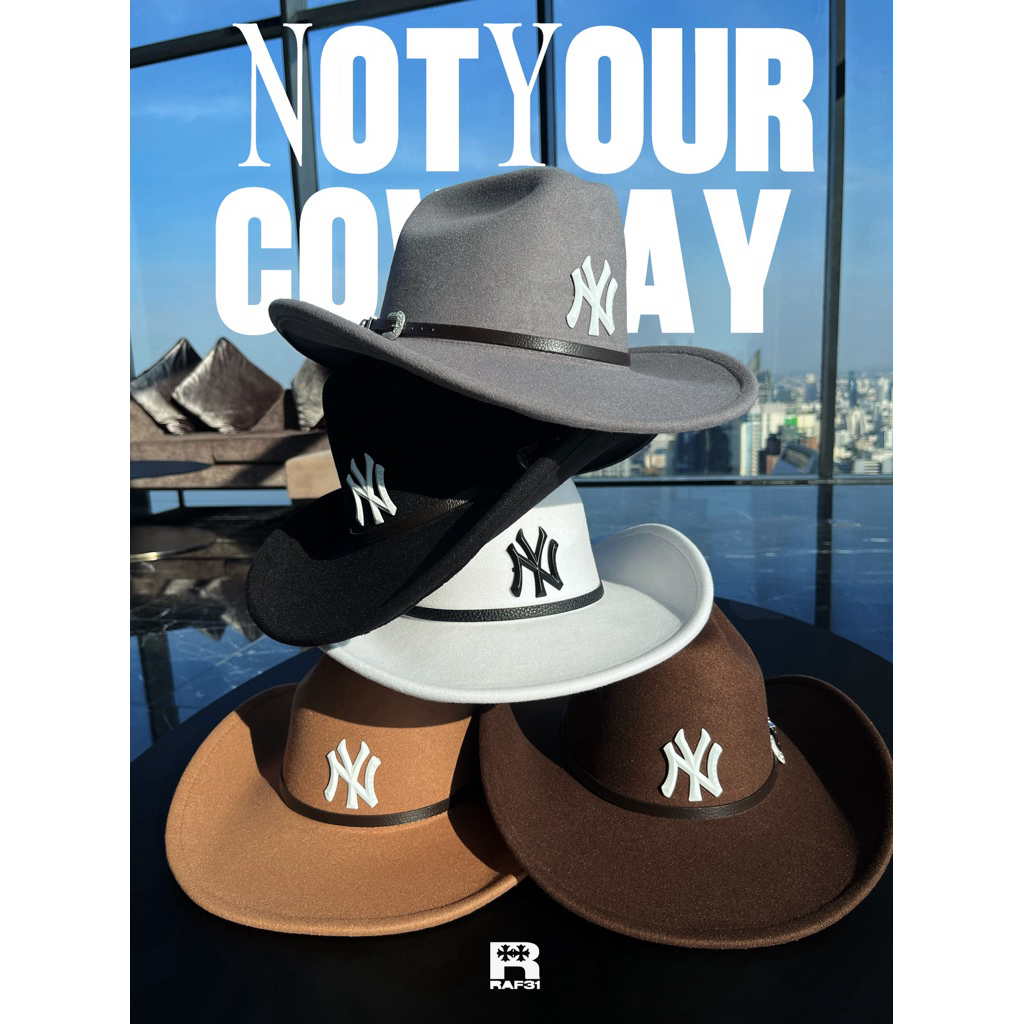 NY (Notyour) COWBOY HAT (หมวกคาวบอย)