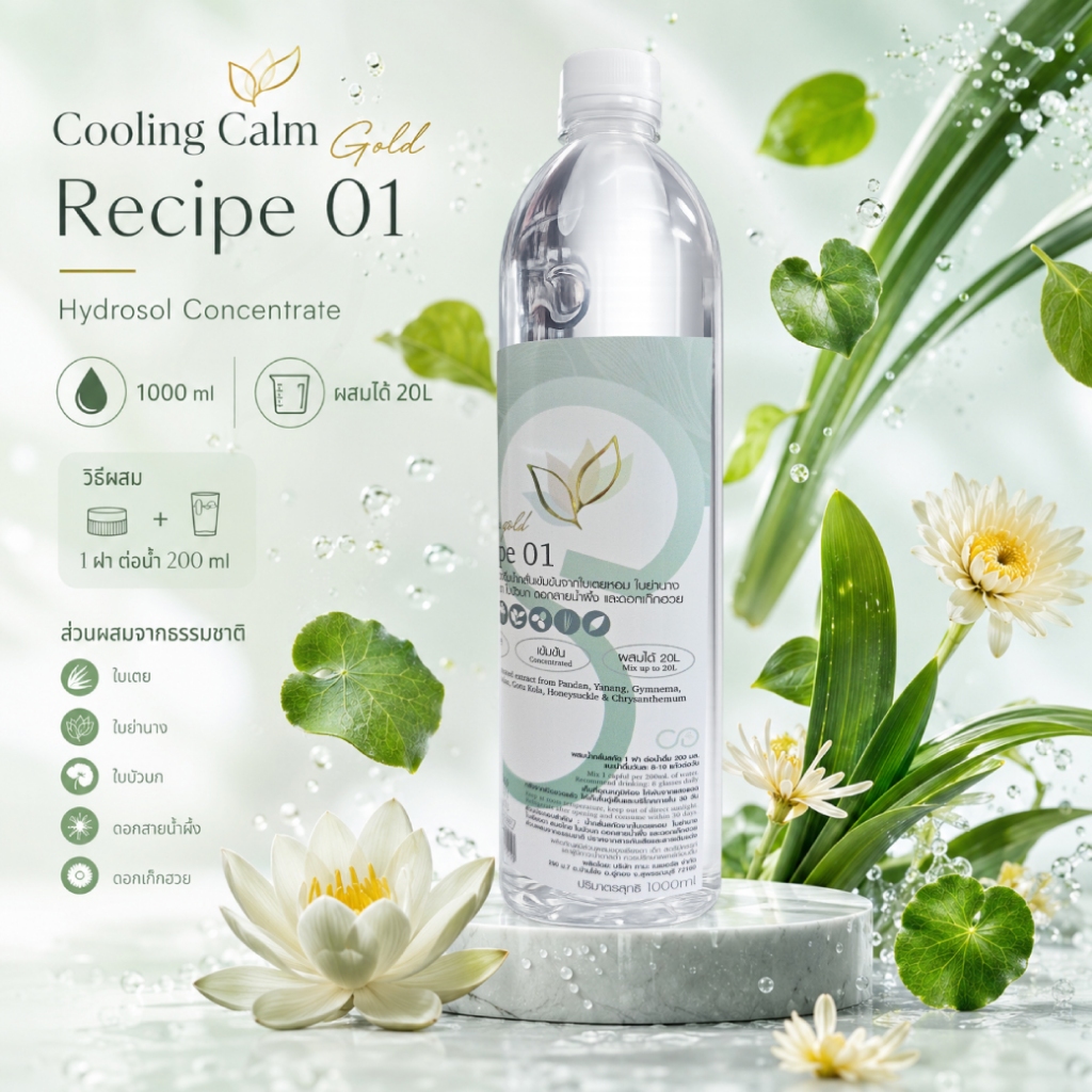 Cooling Green Balance 1000ml.น้ำย่านางสกัด ปรับสมดุลย์ ดีท็อกซ์ ขจัดสารพิษตกค้าง 365wecare
