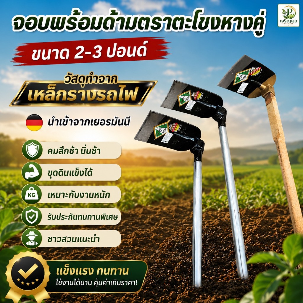 จอบถากหญ้า จอบขุดดินแข็ง จอบเหล็ก จอบตราจระเข้ จอบขุดดิน จอบ ตราจระเข้จอบดายหญ้า จอบเสียมขุดดิน