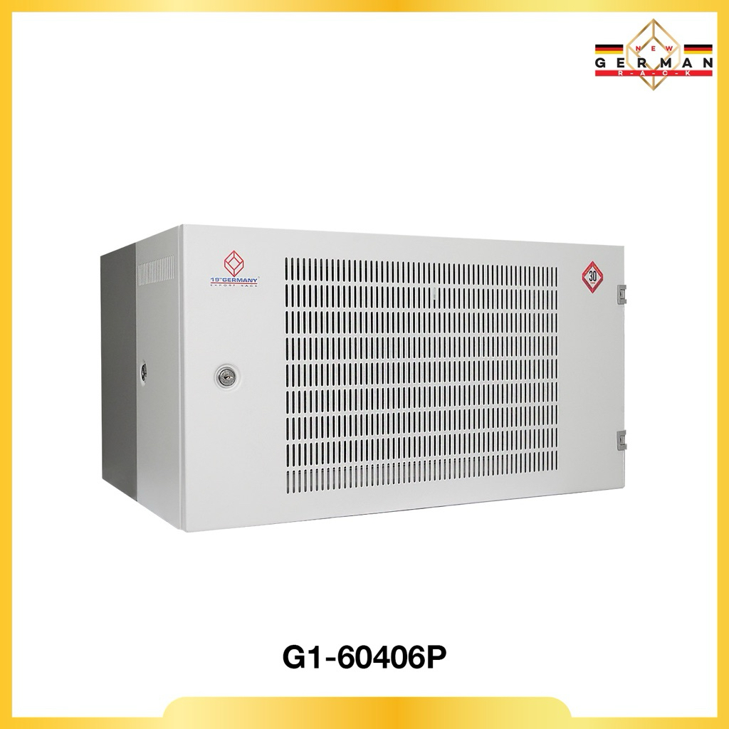 19" GERMANY G1-60406P All Perforate Wall Rack 6U (60x40x32cm)