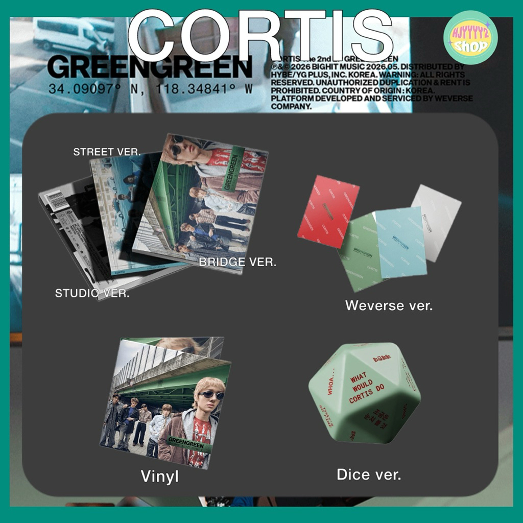 (พร้อมส่งในไทย) อัลบั้ม Cortis The 2nd EP [GREENGREEN]  บั้มเต็ม ไม่แกะซีล ของแท้