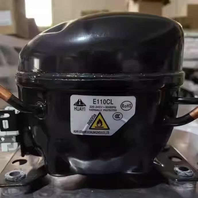 คอมเพรสเซอร์ตู้แช่ Huayi R134A E70HL E80HL E100HL E110HL E130HL อะไหล่เปลี่ยนคอมเพรสเซอร์ตู้เย็นของใ