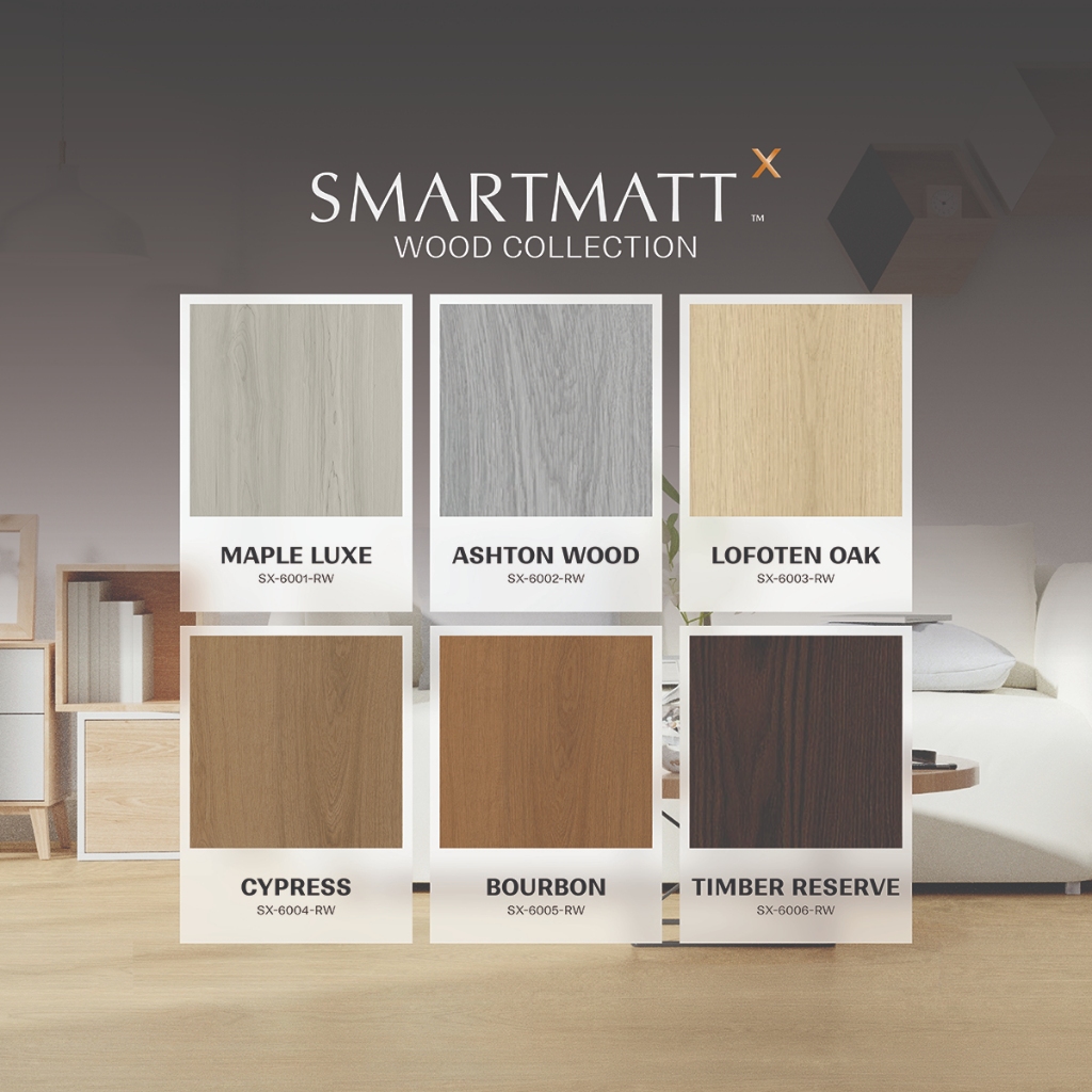 SMARTMATT พื้น SPC รุ่นX หนา 8 มม. ลายไม้ ปูได้ 2.06 ตรม./กล่อง