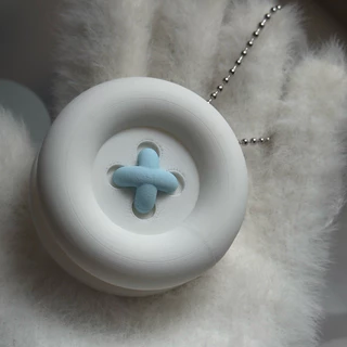 Earphone Organizers ที่เก็บสายหูฟังน่ารัก ลายกระดุม