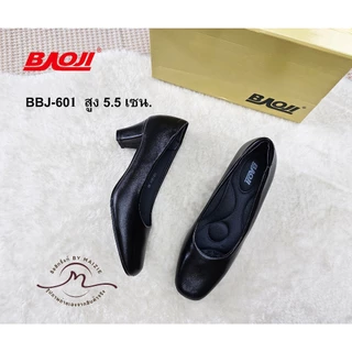 **BAOJI** [ลิขสิทธิ์แท้ ตัวแทนขายเอง] (BJ-601) รองเท้าผ้าคัชชู ใส่ทำงาน *ผู้หญิง* ส้นสูง 5.5 ซม. เบาหวิว (By MAIZIE)