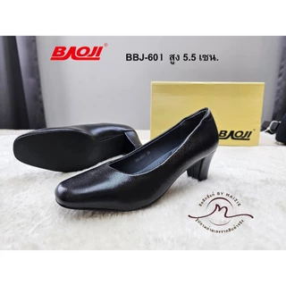**BAOJI** [ลิขสิทธิ์แท้ ตัวแทนขายเอง] (BJ-601) รองเท้าผ้าคัชชู ใส่ทำงาน *ผู้หญิง* ส้นสูง 5.5 ซม. เบาหวิว (By MAIZIE)