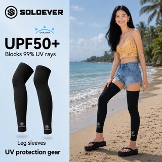 SOLOEVERปลอกขาป้องกันแสงแดด ป้องกันรังสีอัลตราไวโอเลต UPF50+ ระบายอากาศ ปกป้องผิว ท่องเที่ยวกลางแจ้ง