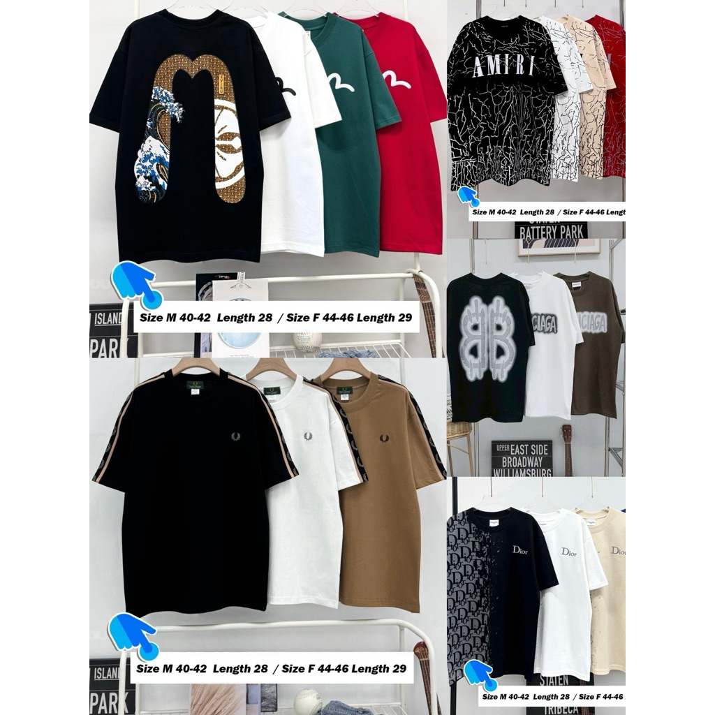 •เสื้อยืดOversizeรวมแบรนด์ Size M F
