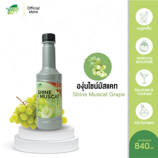 Nature Taste SHINE MUSCAT Puree น้ำผลไม้เข้มข้นฟรุตเบสพรีเพอเรชั่น เพียวเร่ รสองุ่นไซน์มัสคัส ตราเนเจอร์เทส ขนาด 840 ml.
