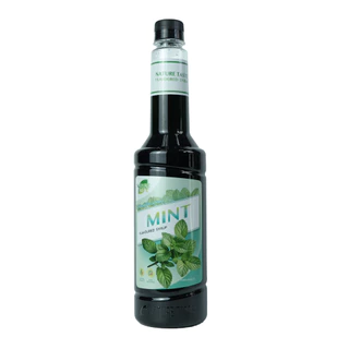 Nature Taste Mint Syrup น้ำเชื่อมไซรัป กลิ่นมิ้นต์ ตราเนเจอร์เทส ขนาด 800 ml.