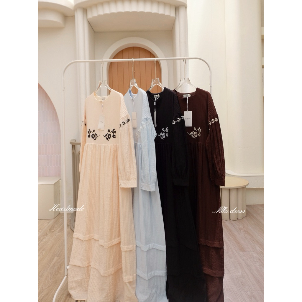 Heartmade-Nilla dress(สินค้าพร้อมส่ง)🪡🥀