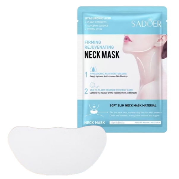 SADOER Neck Mask มาส์กคอ ลดริ้วรอย ผิวคอเรียบเนียน สูตร Hyaluronic Acid ผิวชุ่มชื้น